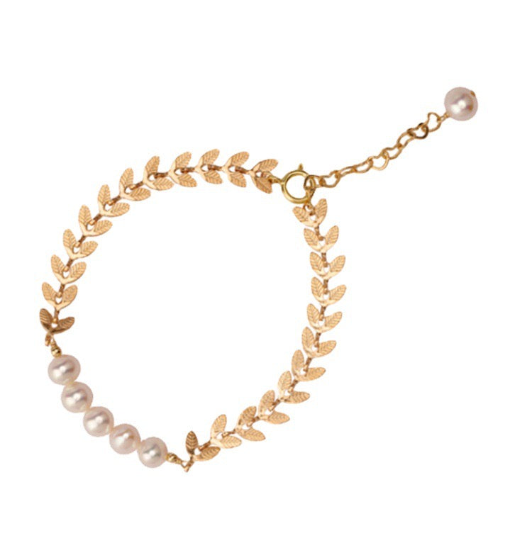 Ashleigh Pearl Bracelet | 18k Gold Plated