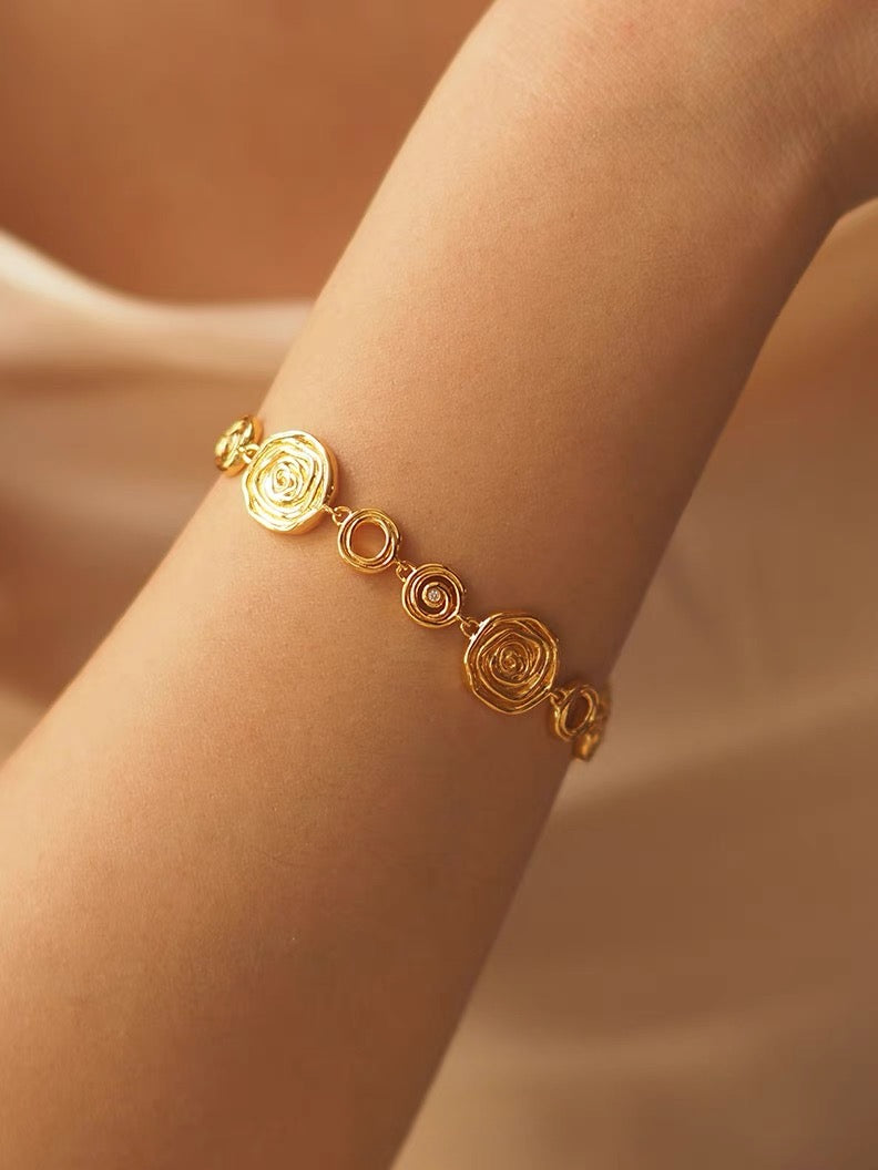 Nadine Bracelet | 24k Gold Plated