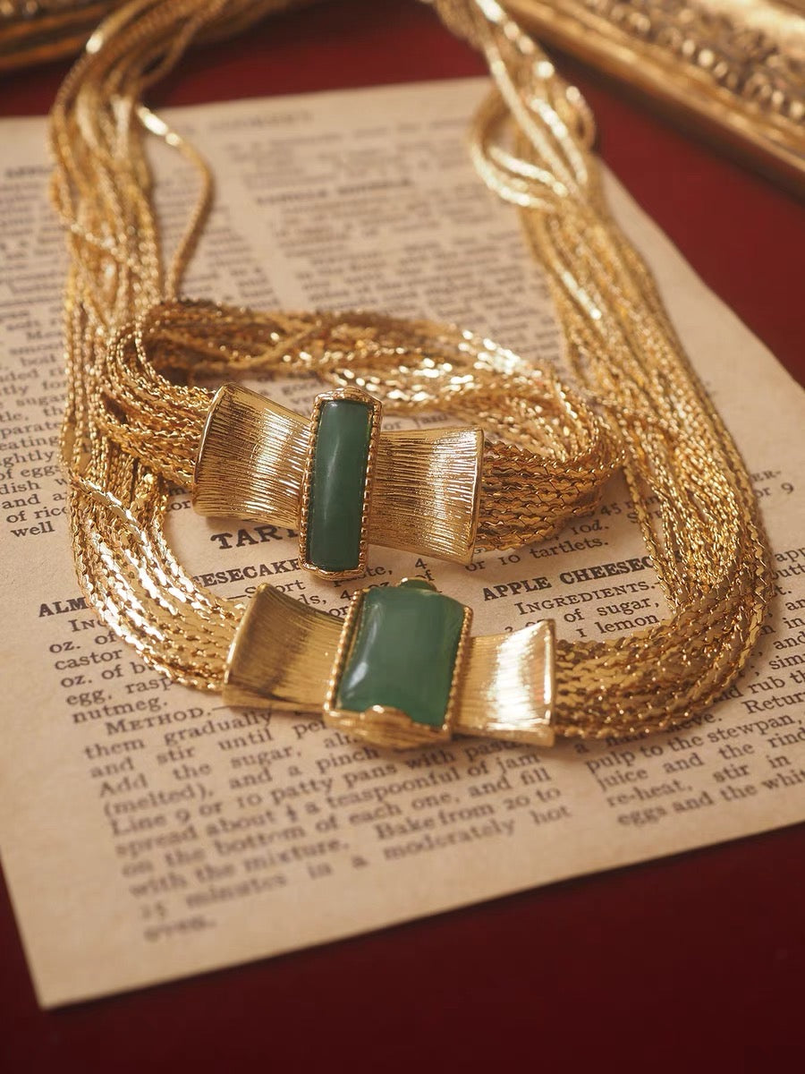 Thea Necklace Set | 24k Gold Plated