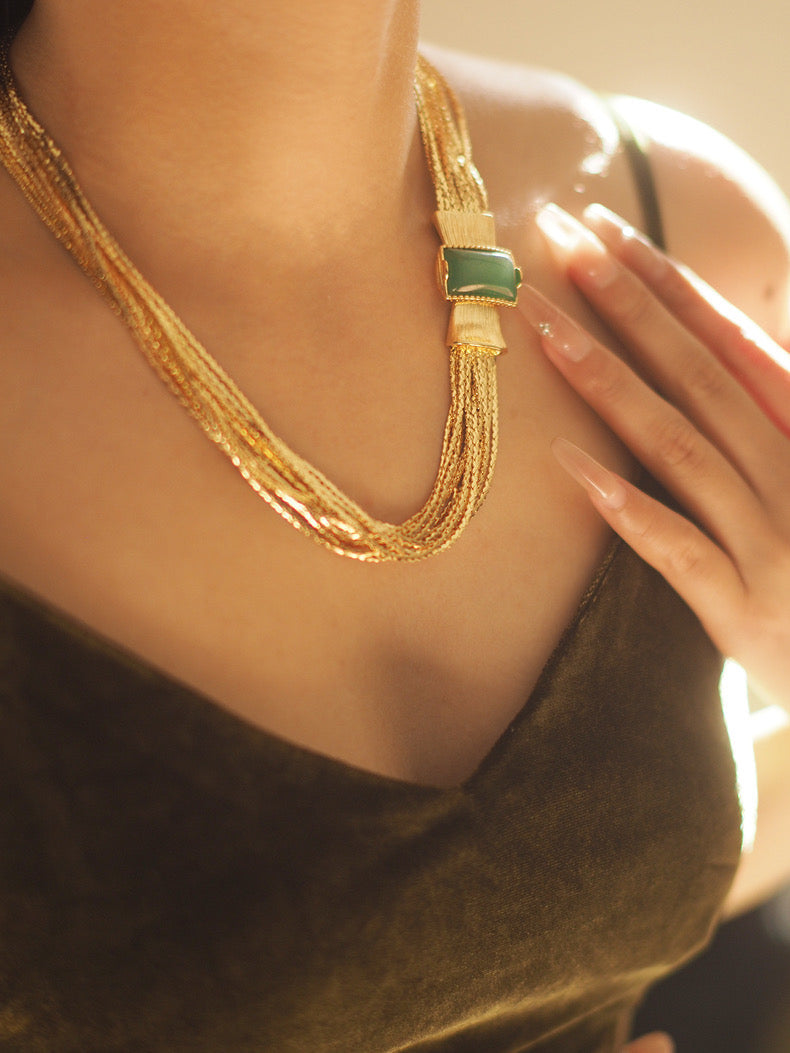 Thea Necklace Set | 24k Gold Plated
