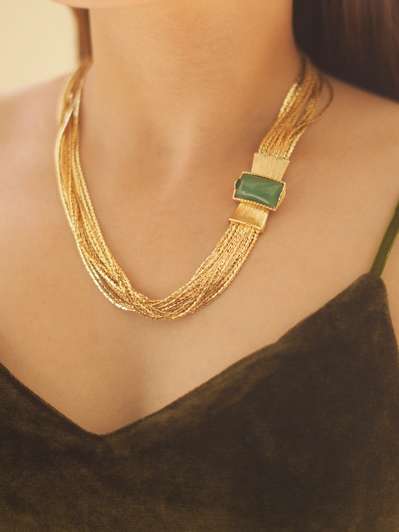 Thea Necklace Set | 24k Gold Plated