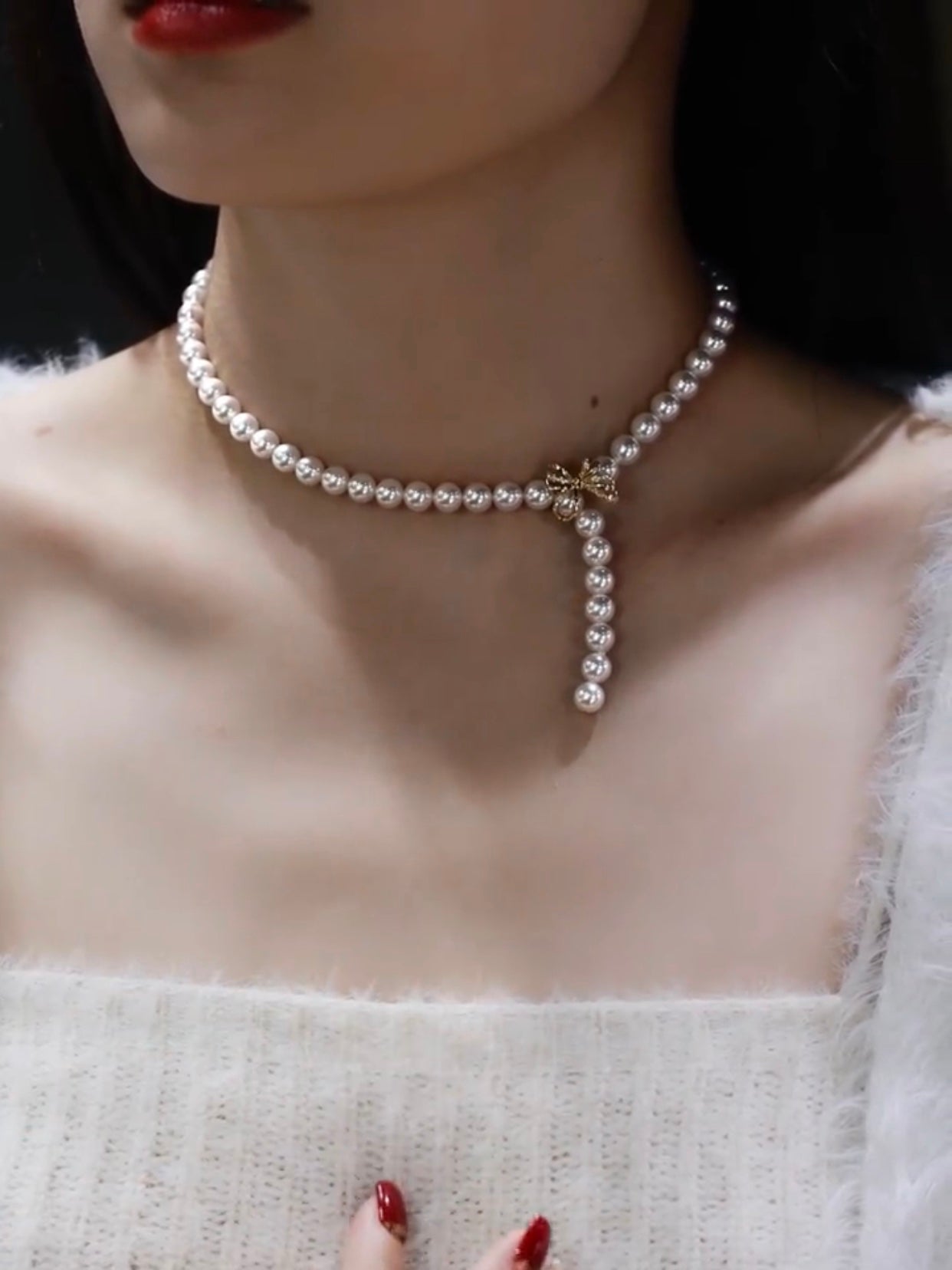 Matiyah Pearl Necklace | 24k Gold Plated