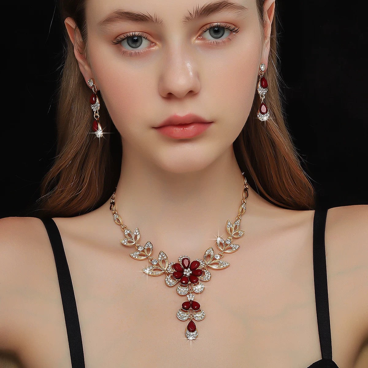 Verity Necklace Set | 24k Gold Plated