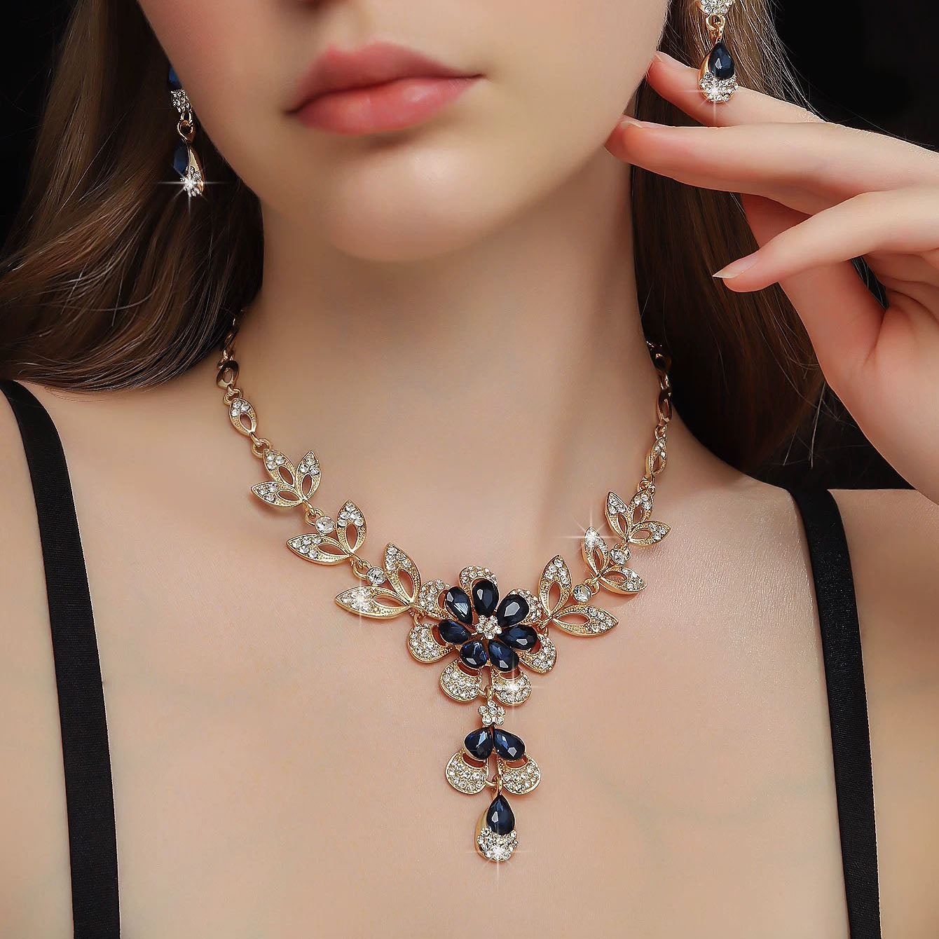 Verity Necklace Set | 24k Gold Plated