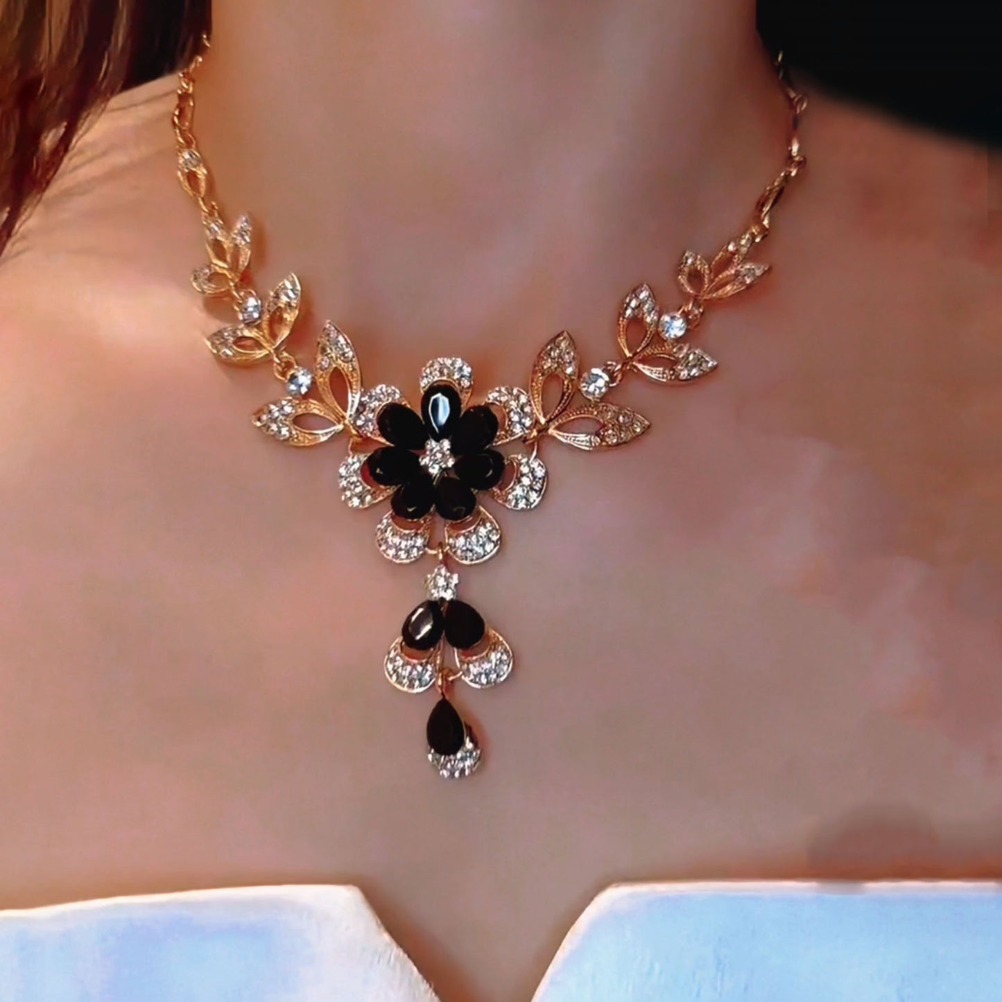 Verity Necklace Set | 24k Gold Plated