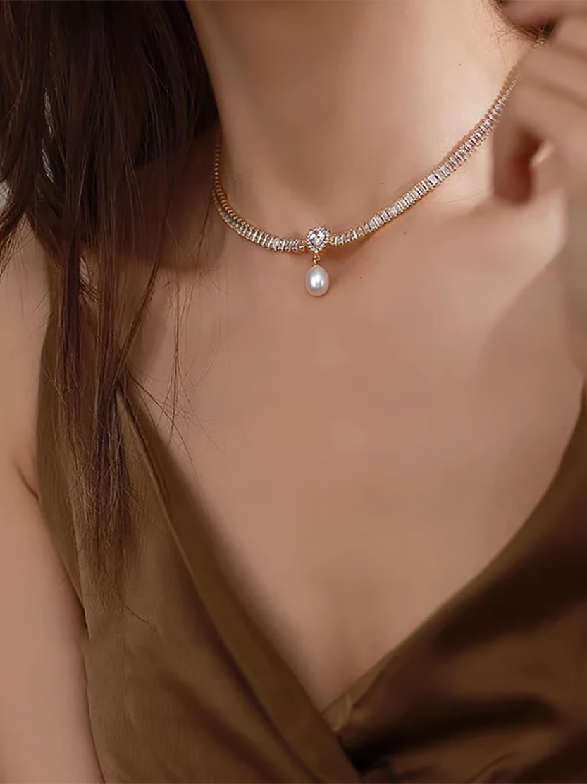 Chenoa Pearl Necklace | 24k Gold Plated