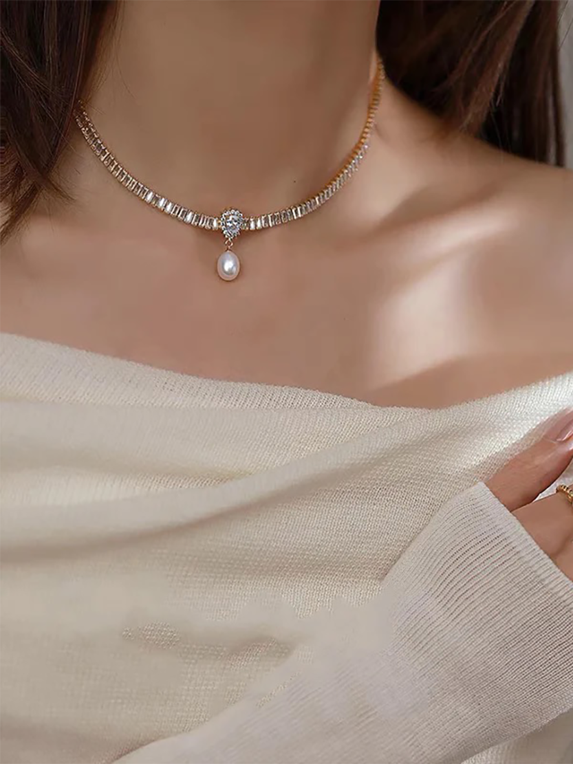 Chenoa Pearl Necklace | 24k Gold Plated