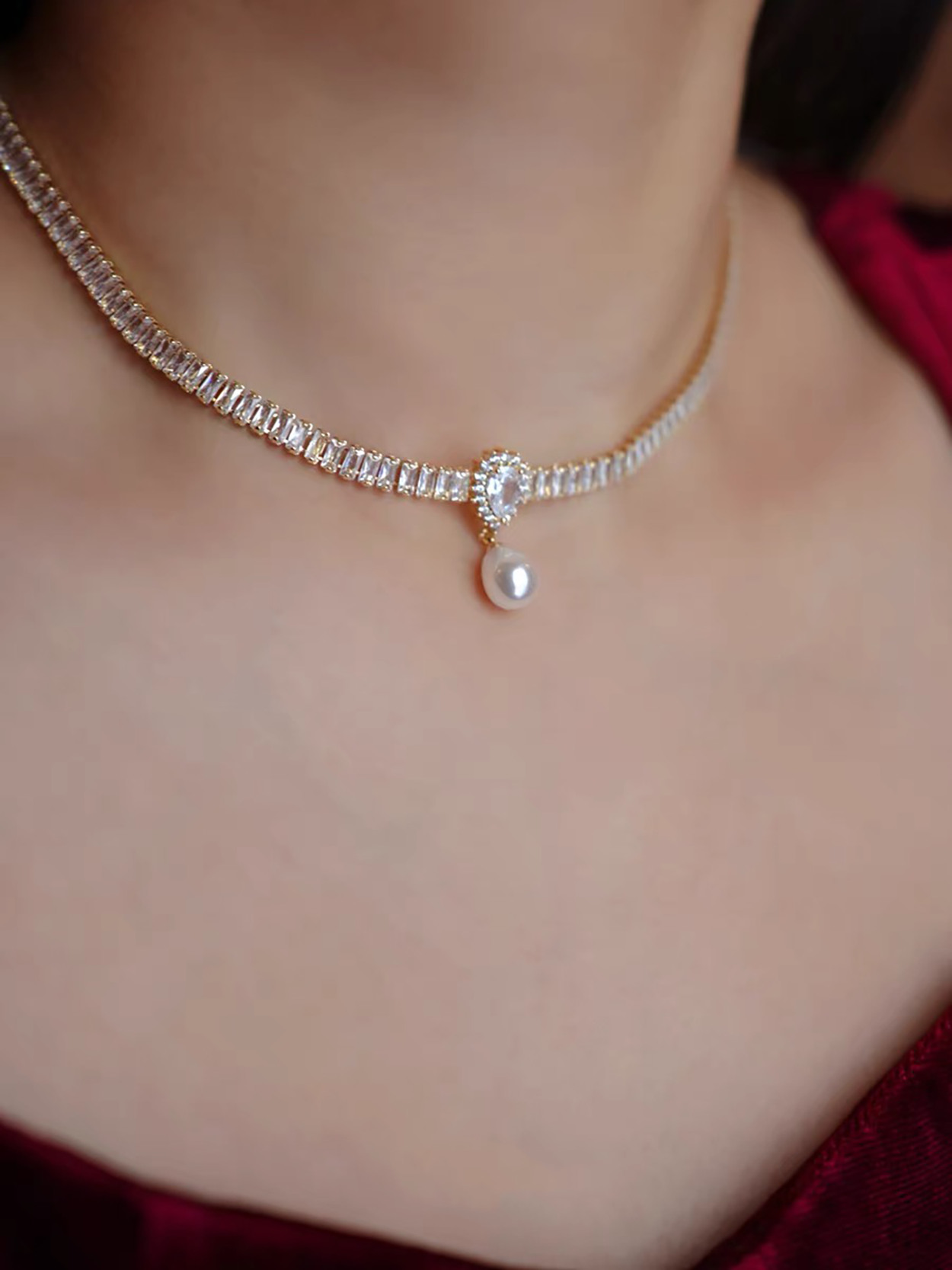 Chenoa Pearl Necklace | 24k Gold Plated