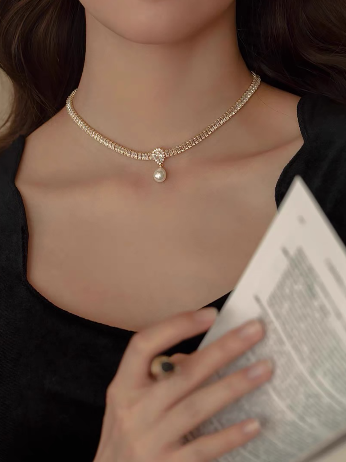 Chenoa Pearl Necklace | 24k Gold Plated