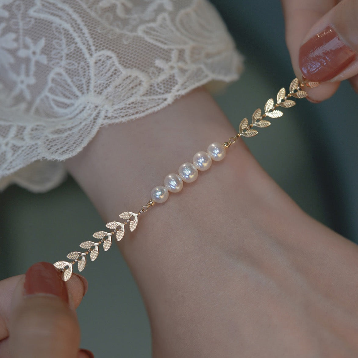 Ashleigh Pearl Bracelet | 18k Gold Plated