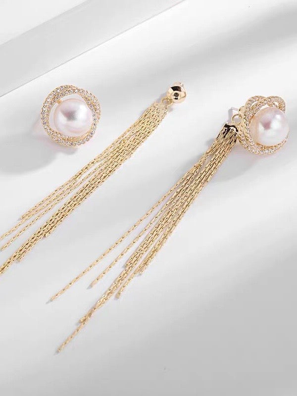 Arli Pearl Earrings | 18k Gold Plated
