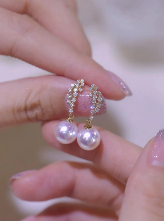 Presley Pearl Earrings | 24k Gold Plated